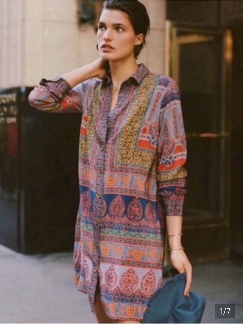 Anthropologie Maeve Cassablanca silk dress